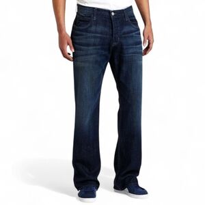 HUDSON Wilde Relaxed Straight-Leg Dark Wash Button Fly Denim Jeans Men's Size 38